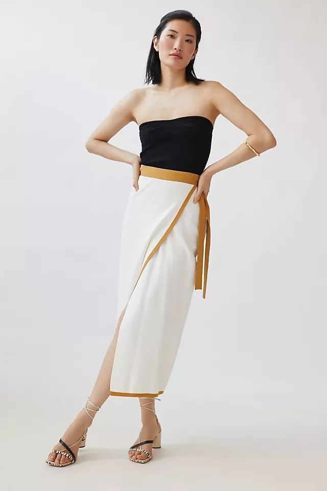 Significant Other Two-Tone Wrap Skirt | Anthropologie (US)