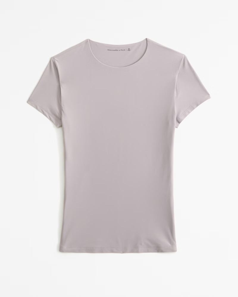 Soft Matte Seamless Tuckable Baby Tee | Abercrombie & Fitch (US)