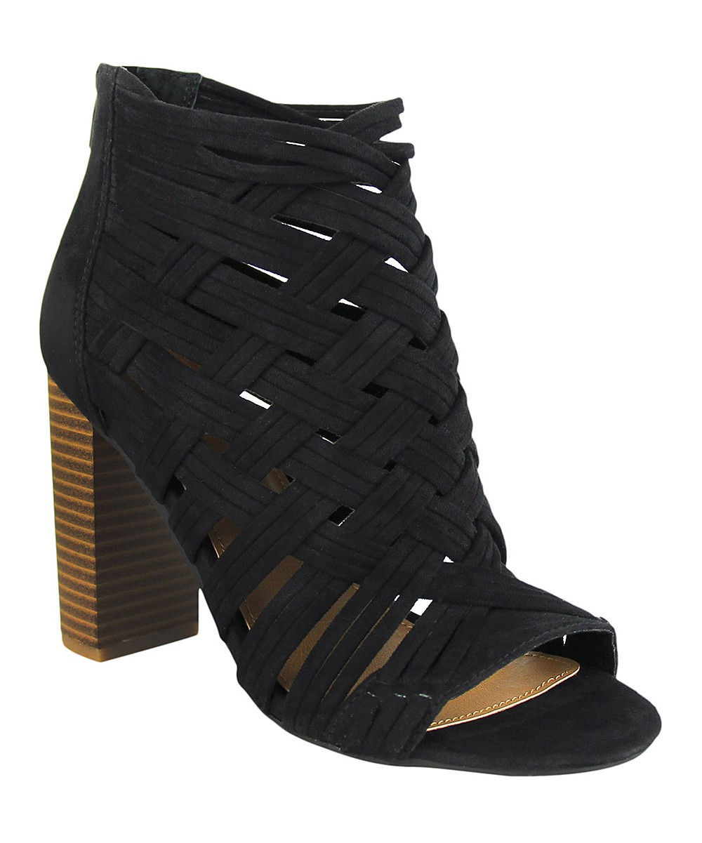 Not Rated Women's Sandals BLACK - Black Woven Silica Sandal - Women | Zulily