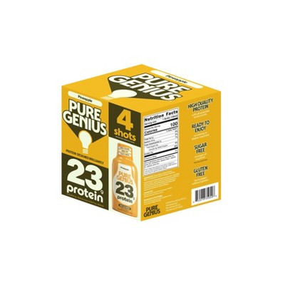 Pure Genius Liquid Protein Shot - Pineapple - 3.38 floz/4pk | Target