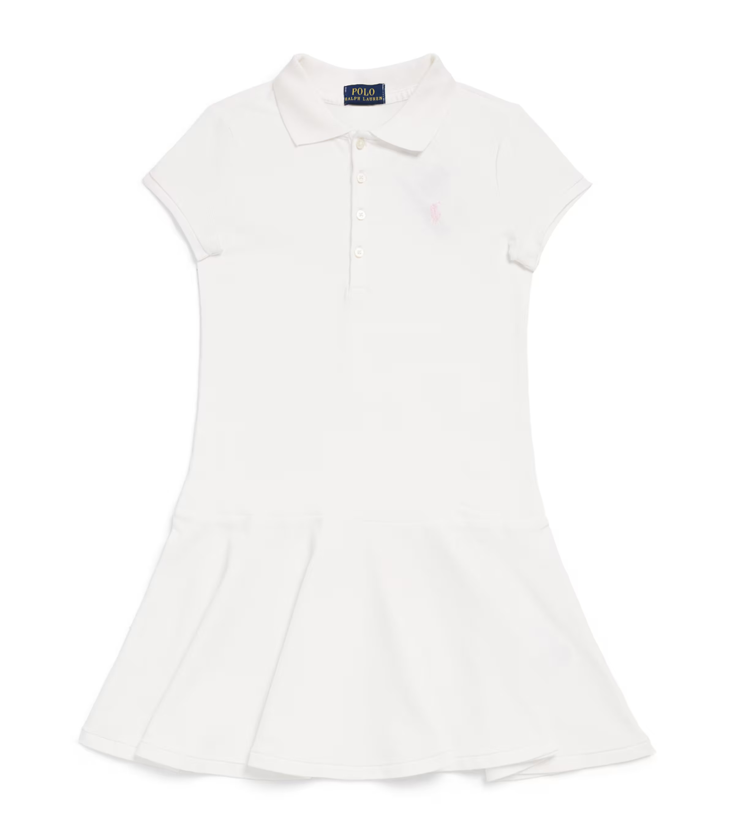 Ralph Lauren Kids Stretch-Cotton Polo Shirt Dress | Harrods (US)