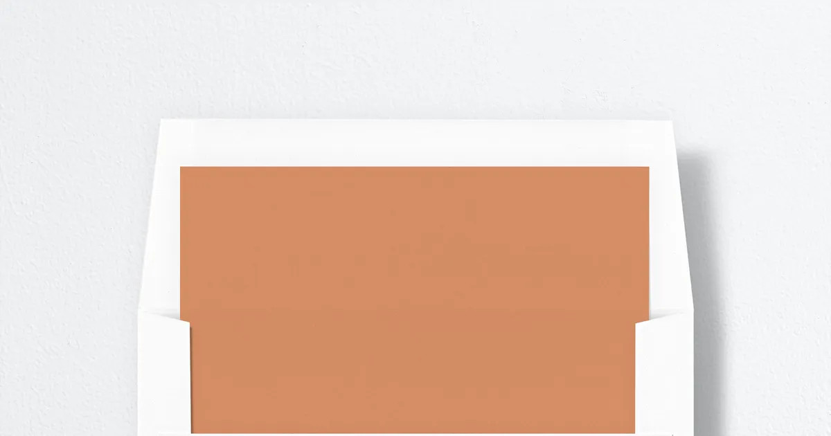 Autumn Frame Envelope Liners | The Knot 