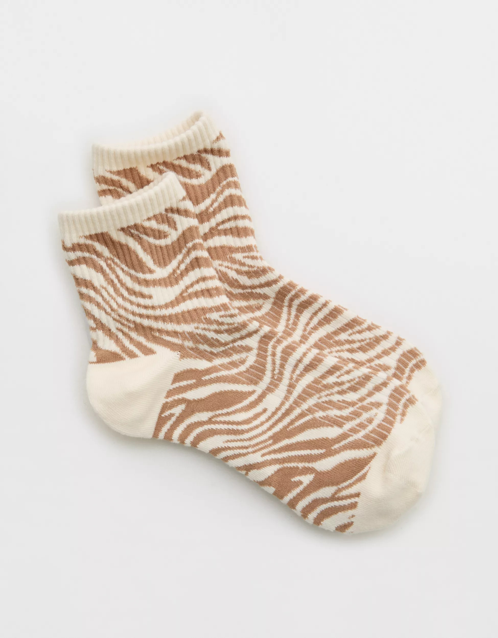 Aerie Ribbed Cotton Quarter Socks | Aerie