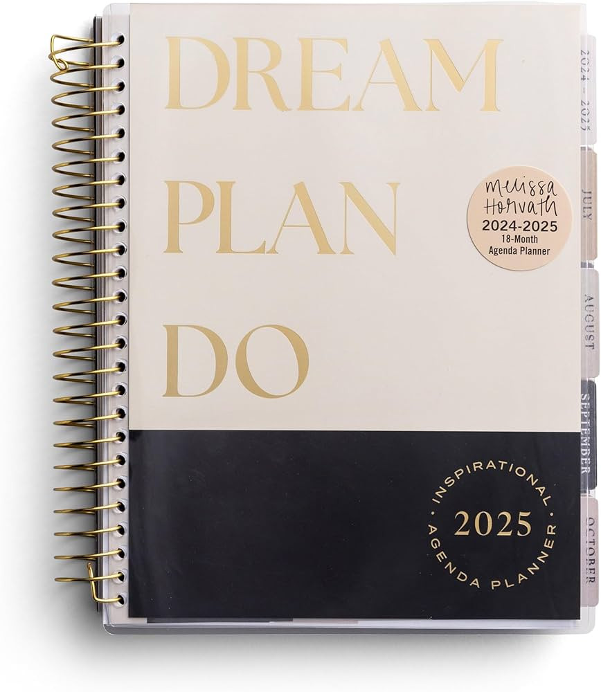 Dream Plan Do - 2024-2025 18-Month Inspirational Agenda Planner (July 2024 - December 2025) | Amazon (US)