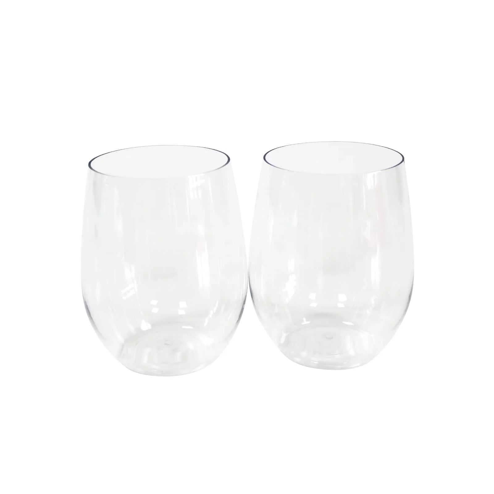 MICHAELS 12oz. Clear Plastic Stemless Wine Glasses by Celebrate It™, 20ct. | Walmart (US)