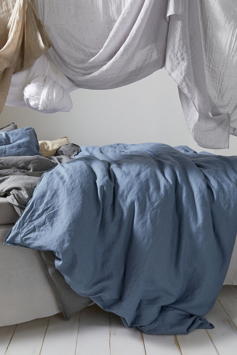 Linen Twin Duvet Cover Set | H&M (US + CA)
