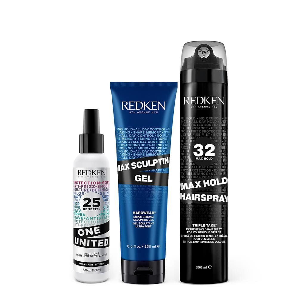 Slicked Back Hair Styling Set for Strong Hair Hold | Redken | Redken