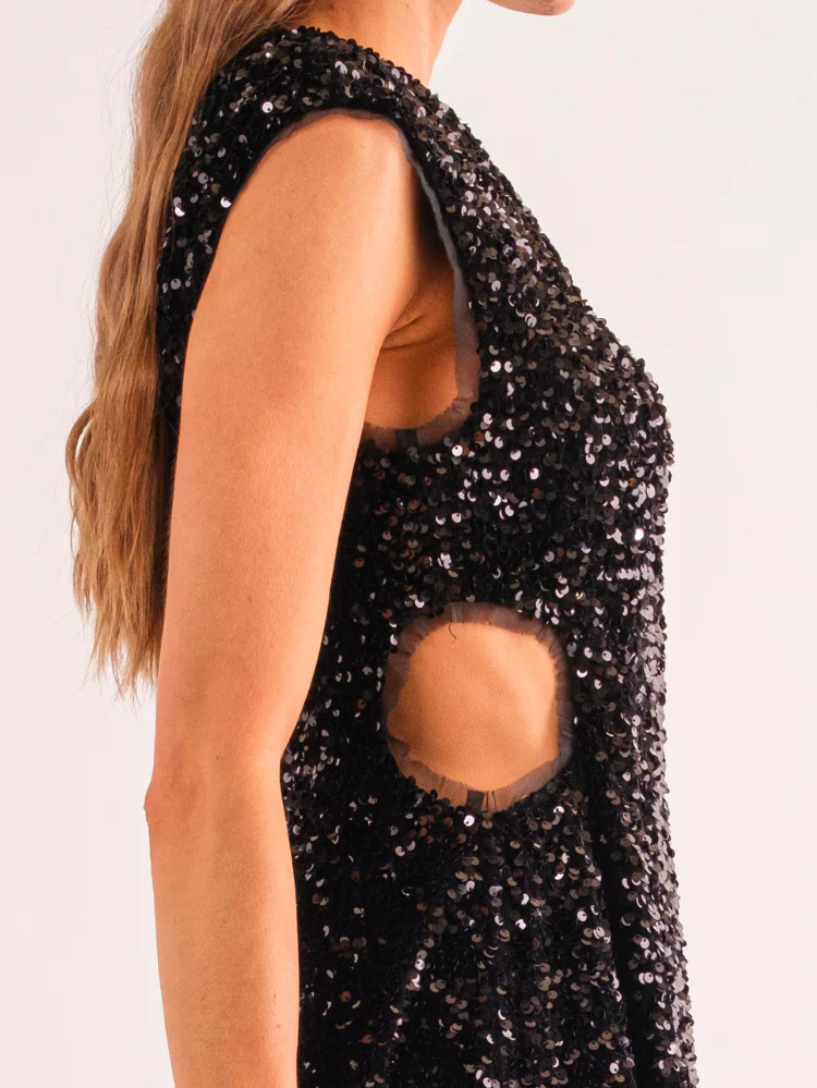 Veronika Sequin Mini with Cutouts | Confête
