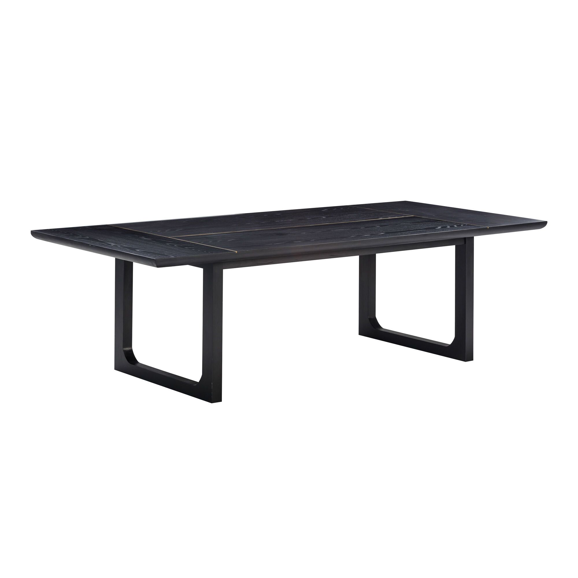 Burman Extra Long Black Wood Dining Table | World Market