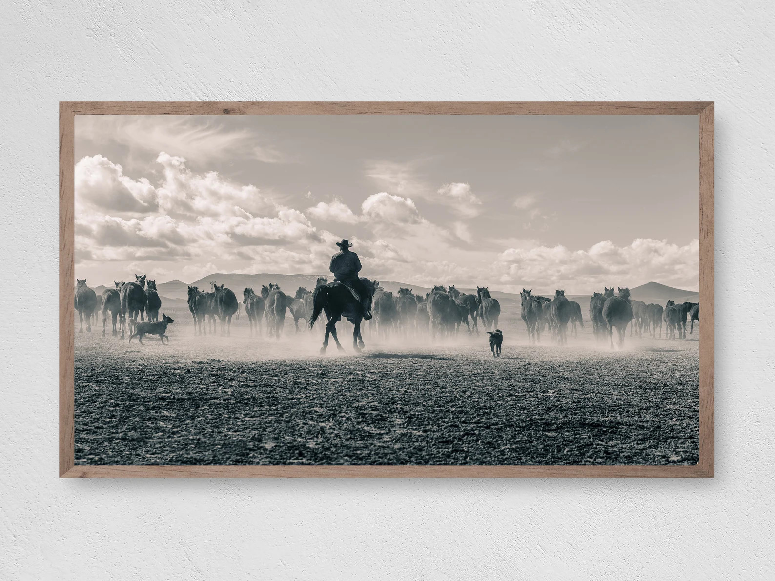 Samsung Frame TV Art, Cowboy Cattle Drive, Instant Download, Frame TV Art, Samsung Art TV, Digita... | Etsy (US)