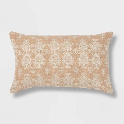 Ikat Lumbar Throw Pillow Neutral - Threshold™ | Target