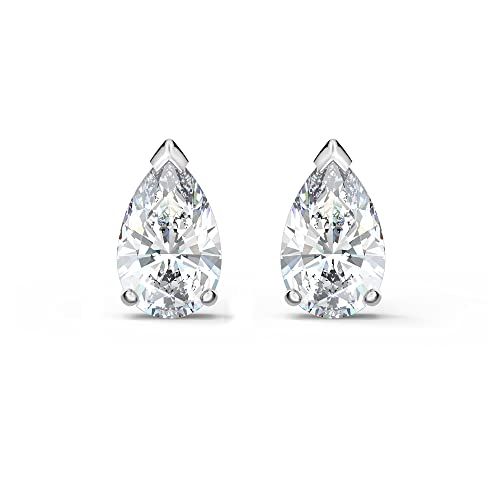 Swarovski Attract Pear Jewelry Collection, Rhodium Finish, Clear Crystals | Amazon (US)