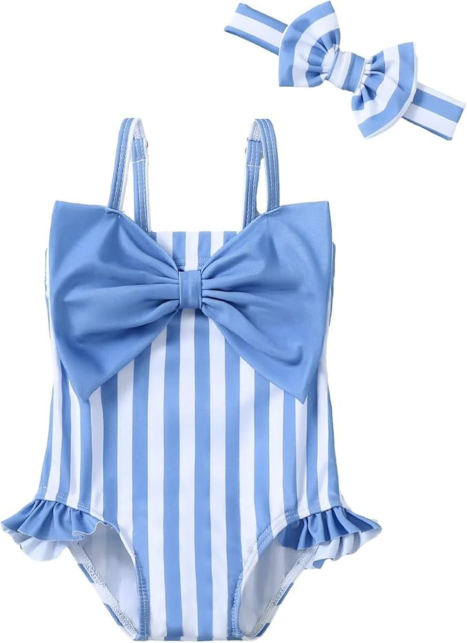 Mioglrie Toddler Baby Girl Swimsuit Infant Bathing Suits Summer Beach Swim Suit Newborn One Piece... | Amazon (US)