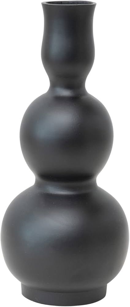 Bloomingville Bloomingville Sculptural Aluminum Vase, Matte Black | Amazon (US)
