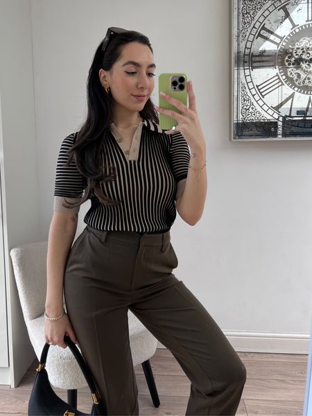 Browns🤎 this polo has the nicest quality! Im wearing xs, it fits lovely and is perfect for spring &great for the office too! The trousers are from nakd fashion but i linked similar options

#LTKstyletip #LTKeurope #LTKSeasonal