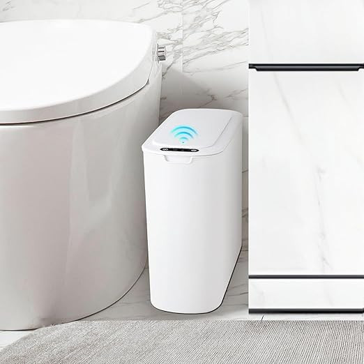 TIPGO Automatic Motion Sensor Bathroom Trash Can with Lid, 2.6 Gallon Touchless Trash Bin, Smart ... | Amazon (US)