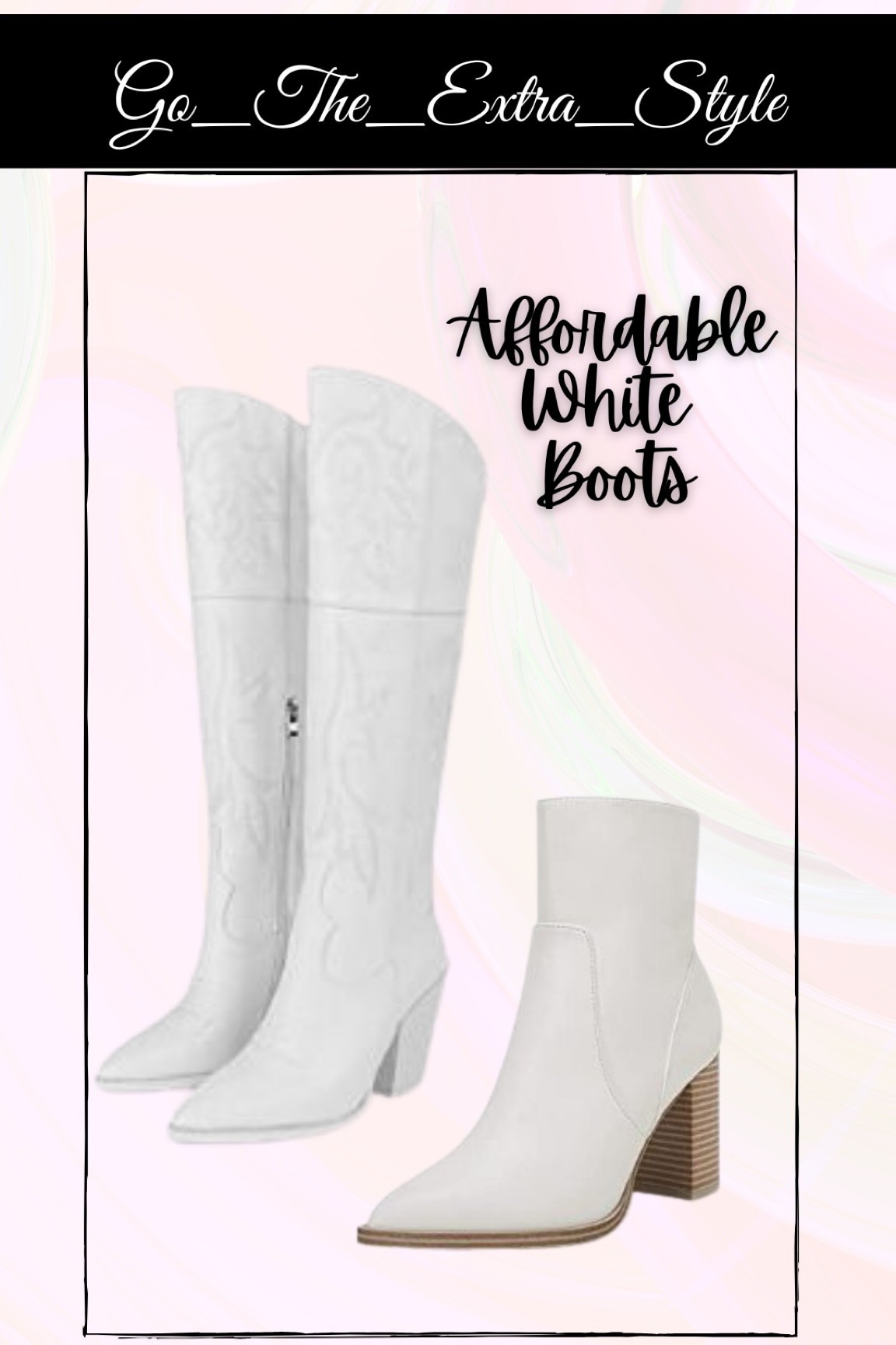 White boots 
White booties 
Affordable boots 
Knee high boots 

#LTKshoecrush #LTKsalealert #LTKSale