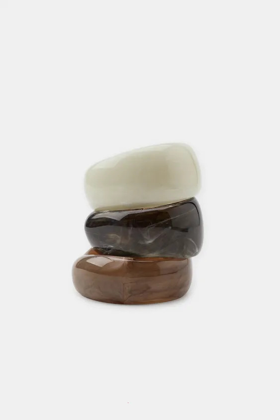 THREE-PACK RESIN RIGID BRACELETS | Zara US