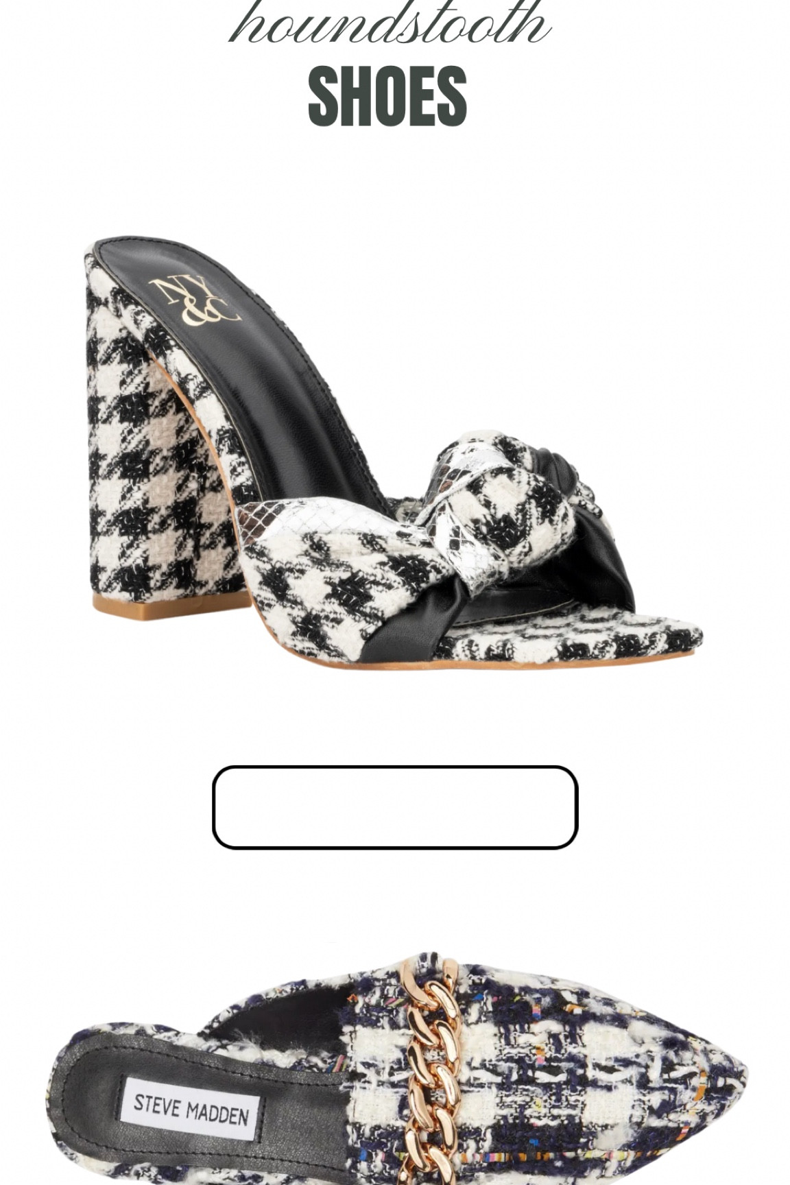 Houndstooth shoes 

#LTKshoecrush #LTKFind #LTKworkwear