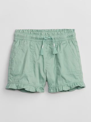 babyGap Twill Pull-On Shorts with Washwell | Gap Factory