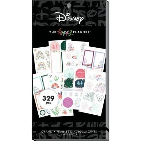 The Happy Planner Disney © Mickey Mouse & Minnie Mouse Floral Value Pack Stickers - Big | Walmart (US)