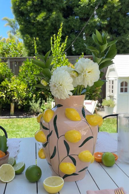 Lemon ceramic vase for summer party!

#LTKHome #LTKParties #LTKFamily