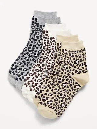 Novelty Quarter Crew Socks 3-Pack for Women | Old Navy (US)