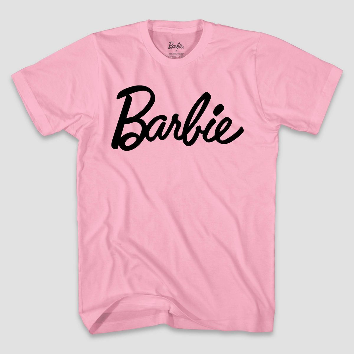 Men's Barbie Logo Short Sleeve Graphic T-Shirt - Pink | Target
