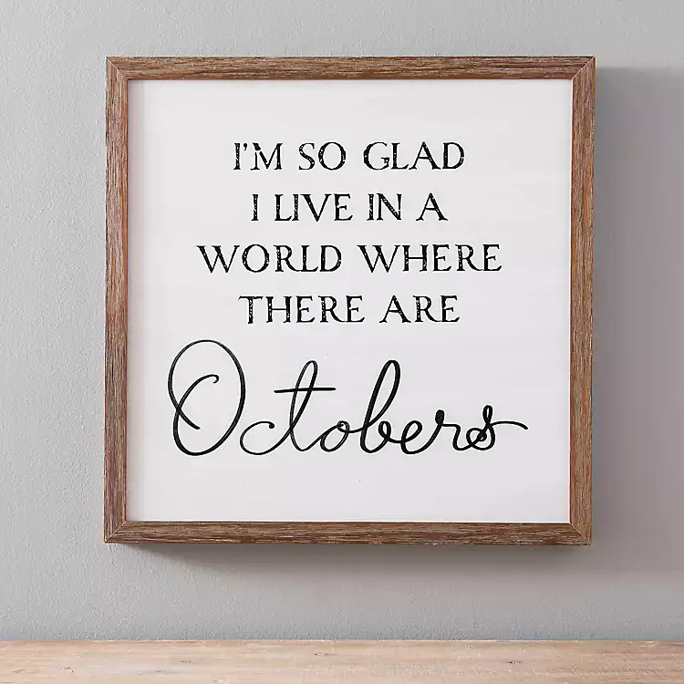 White October Wall Plaque | Kirkland's Home