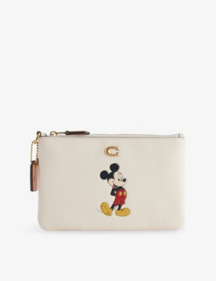 Disney x Coach Mickey Leather Pouch | Selfridges