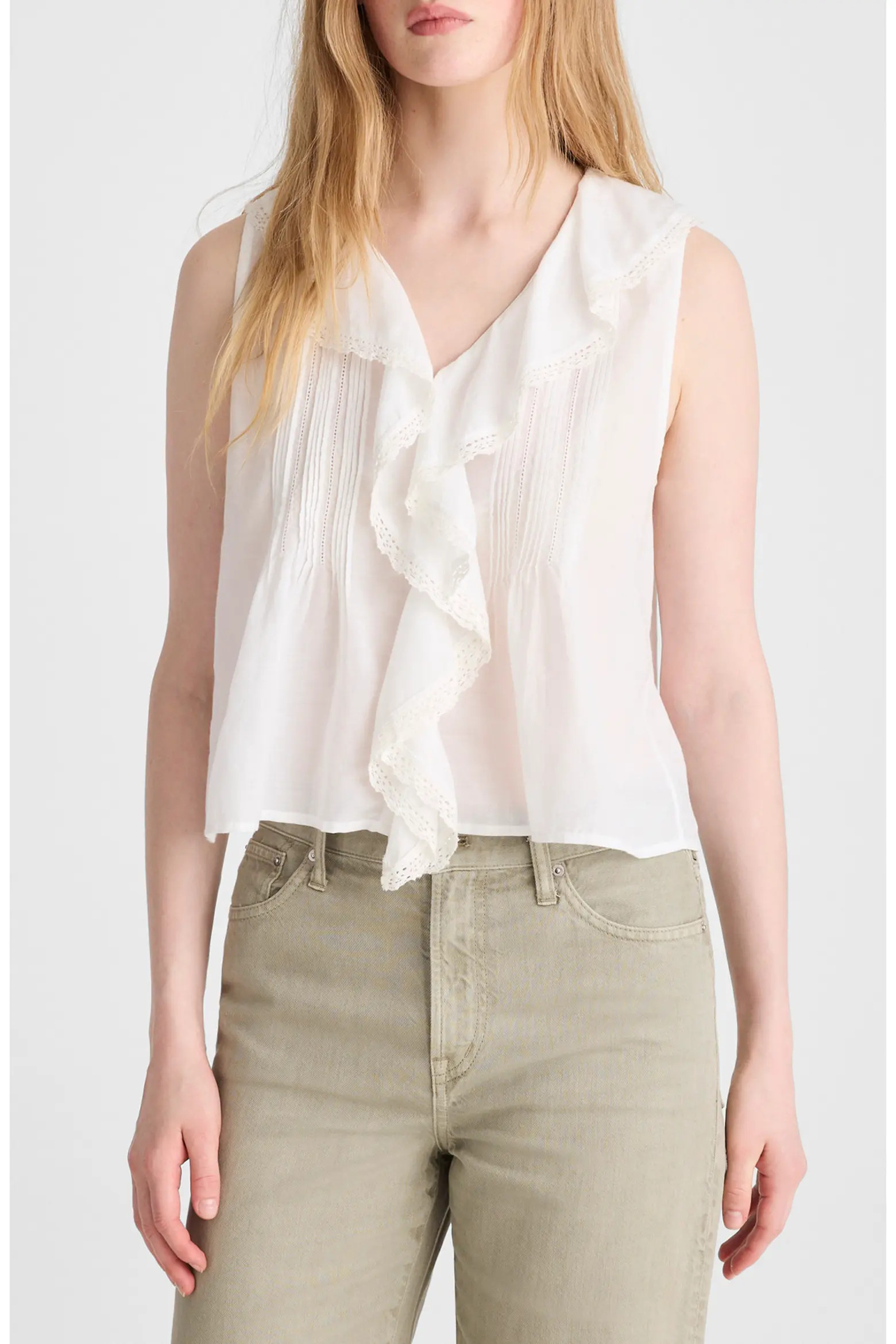 The Blaire Ruffle Sleeveless Top (Women) | Nordstrom | Nordstrom