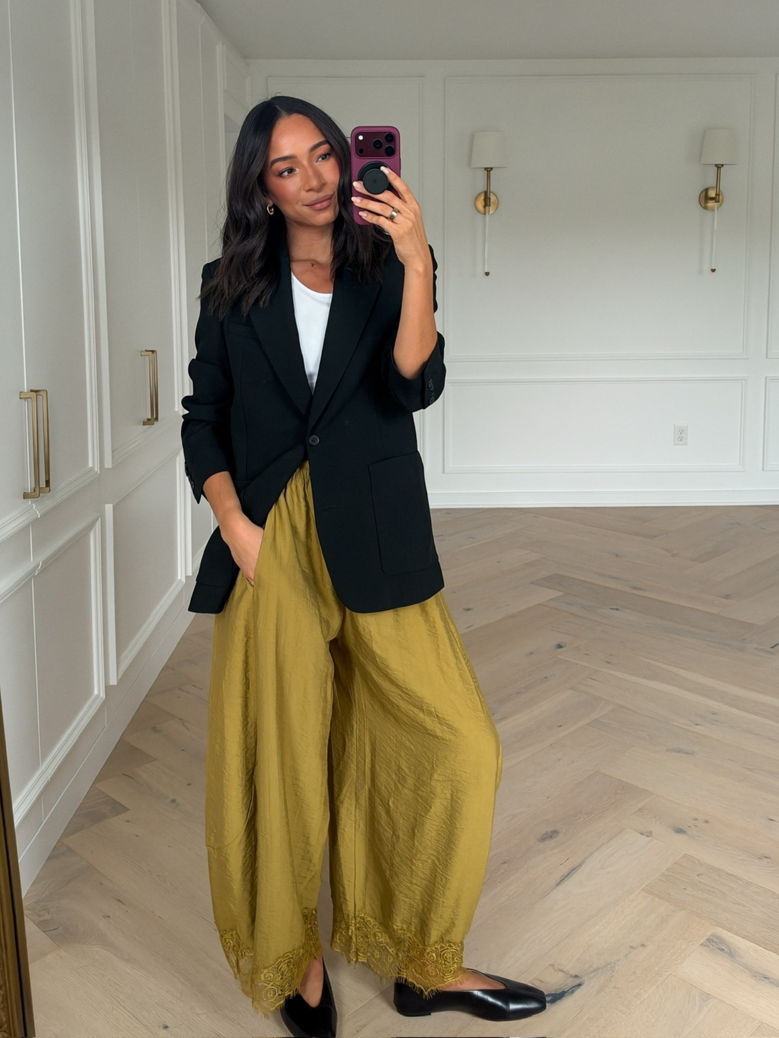 Fall outfit! Love these pants styled with a blazer for a casual office outfit! Wearing size S white tank, size S black blazer, and size S tall lace trim tapered pants

fall fashion, casual outfit, date night outfits, fall fashion hauls, workwear, work outfit, blazer outfit