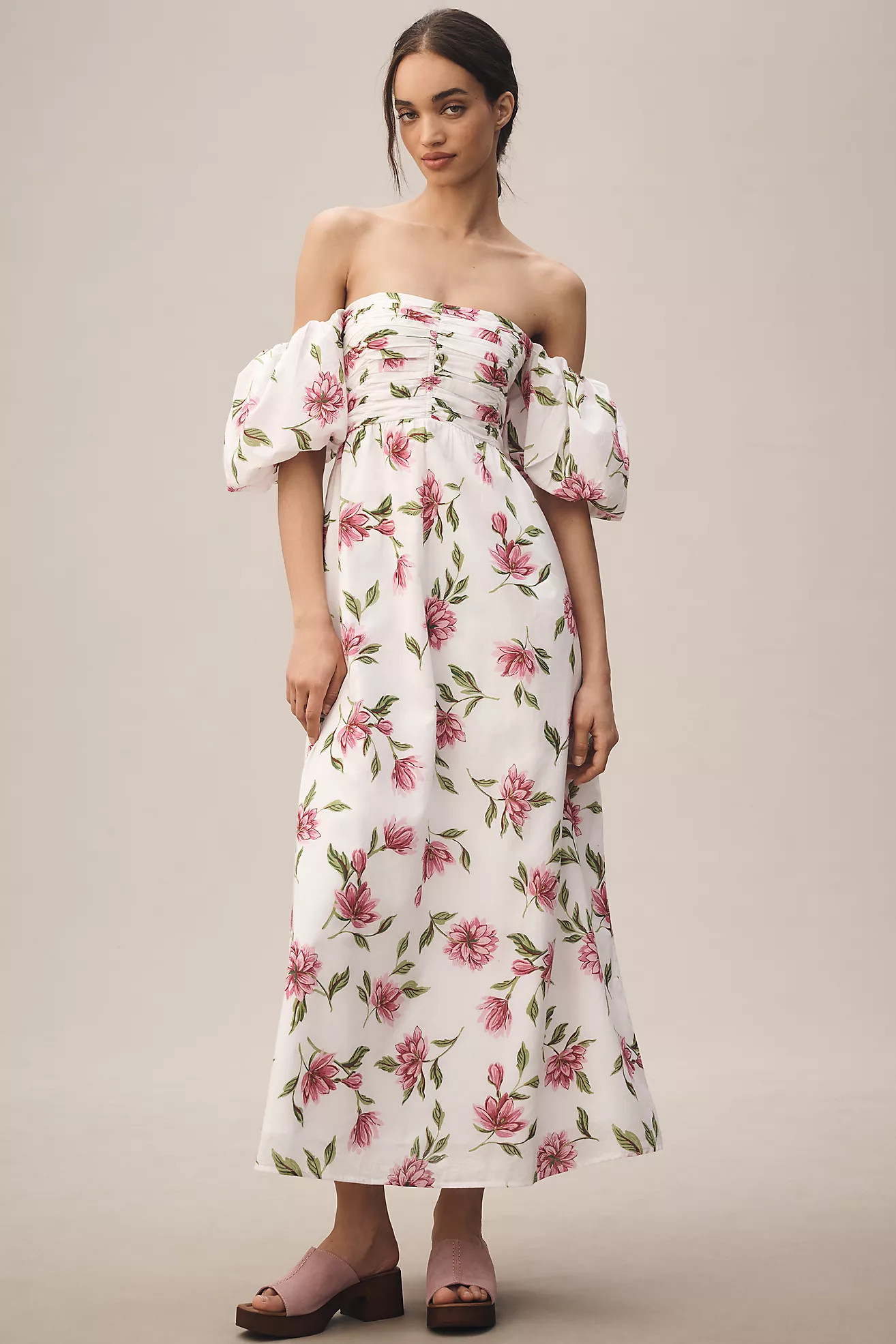 Banjanan Farida Off-The-Shoulder Maxi Dress | Anthropologie (US)