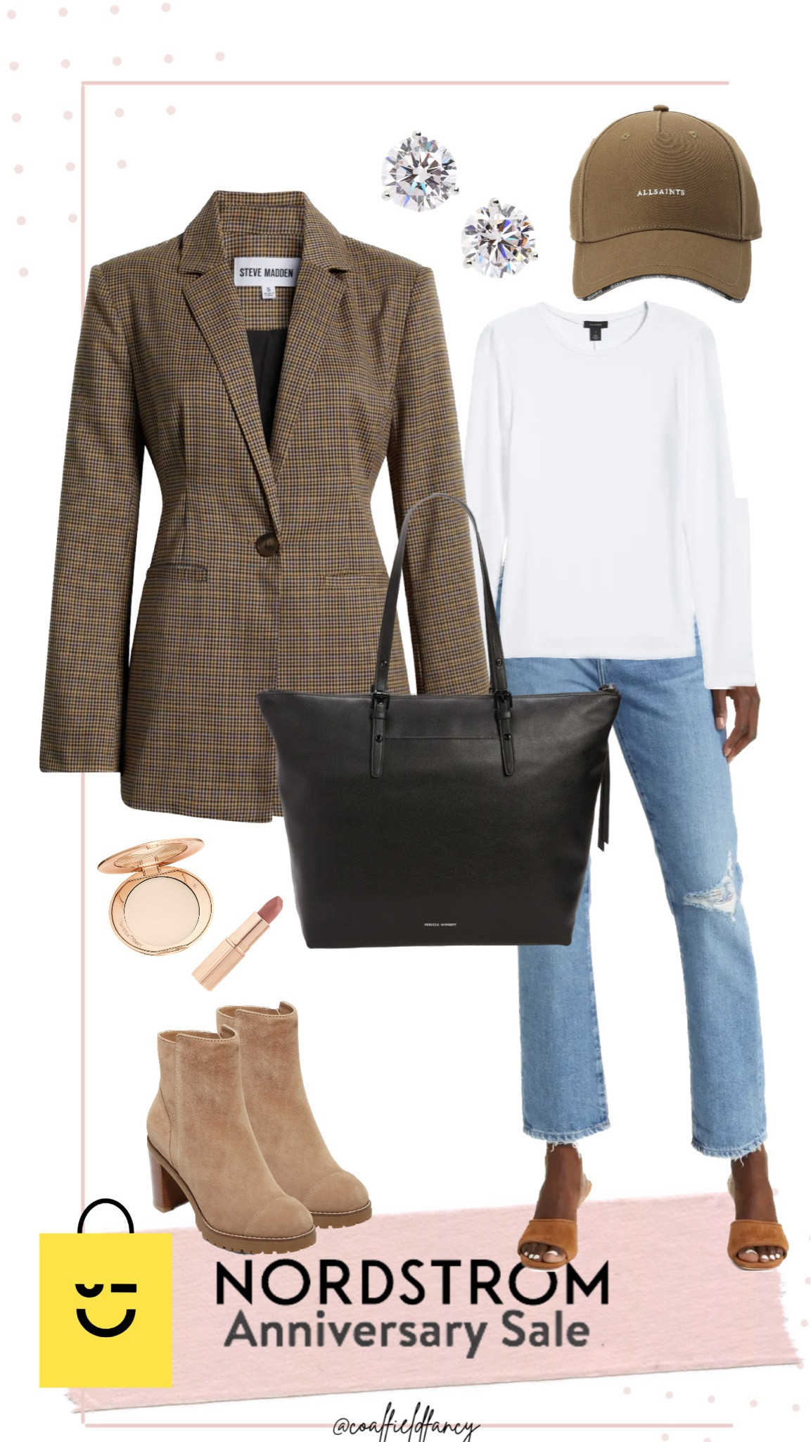 Nordstrom Anniversary Sale
Casual outfit
Plaid blazer 
Distressed jeans 
White top
Suede booties 

#LTKsalealert #LTKxNSale