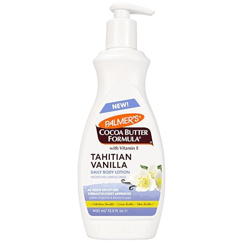 Palmer's Cocoa Butter Formula Tahitian Vanilla Body Lotion, 13.5 Oz, Daily Moisturizing Lotion for Dry Skin with Shea Butter & Vitamin E, Hydrates & Protects, Helps Provide 48-Hour Deep Moisture | Amazon (US)