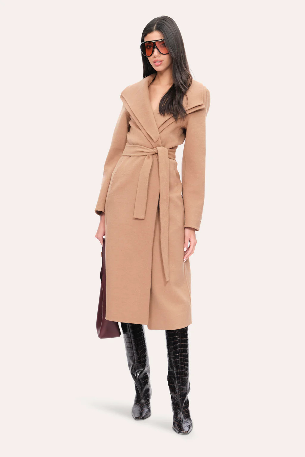 Tahari Long Wool Coat | Elie Tahari