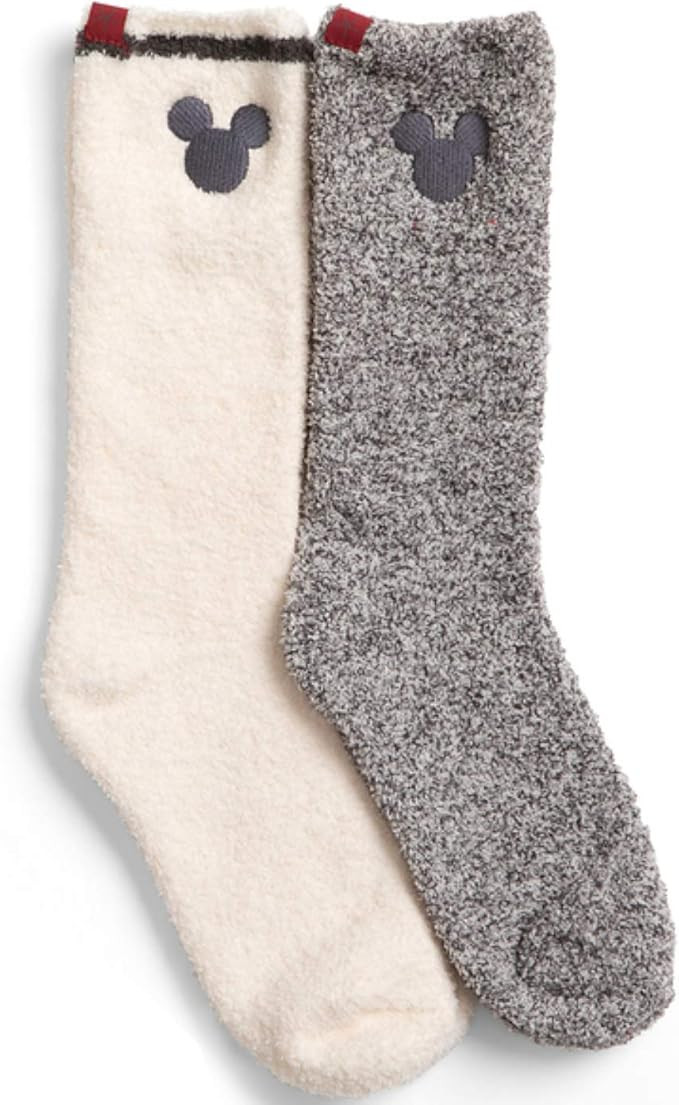 Barefoot Dreams 2-Pack, CozyChic Classic Disney Women’s Mickey Mouse Socks | Amazon (US)