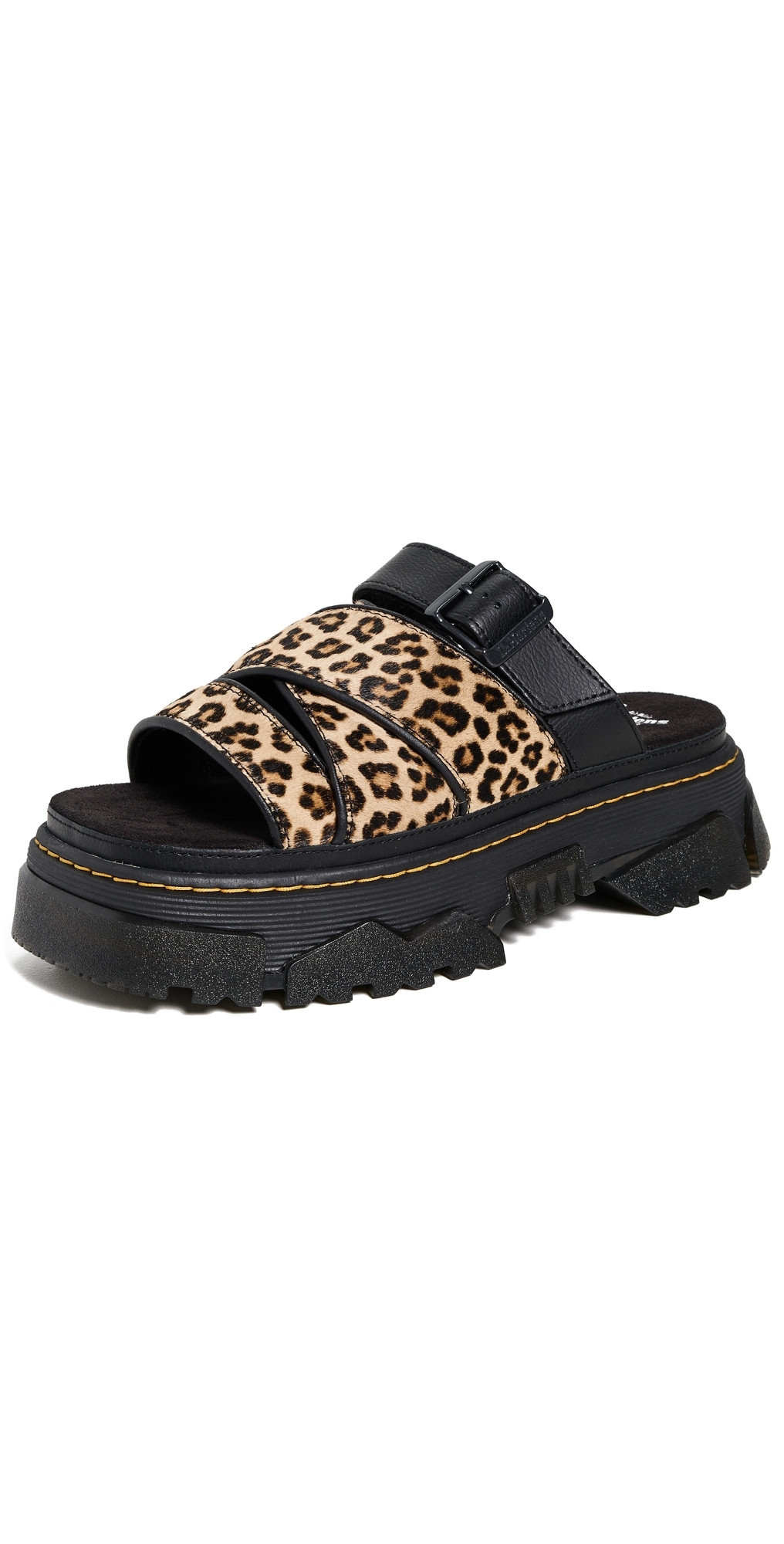Dr. Martens Mattison Light Tan Mini Leopard Slides Light Tan 5 | Shopbop