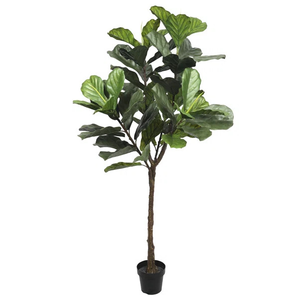 Artificial Fiddle Leaf Fig Tree in Pot | Wayfair Professional