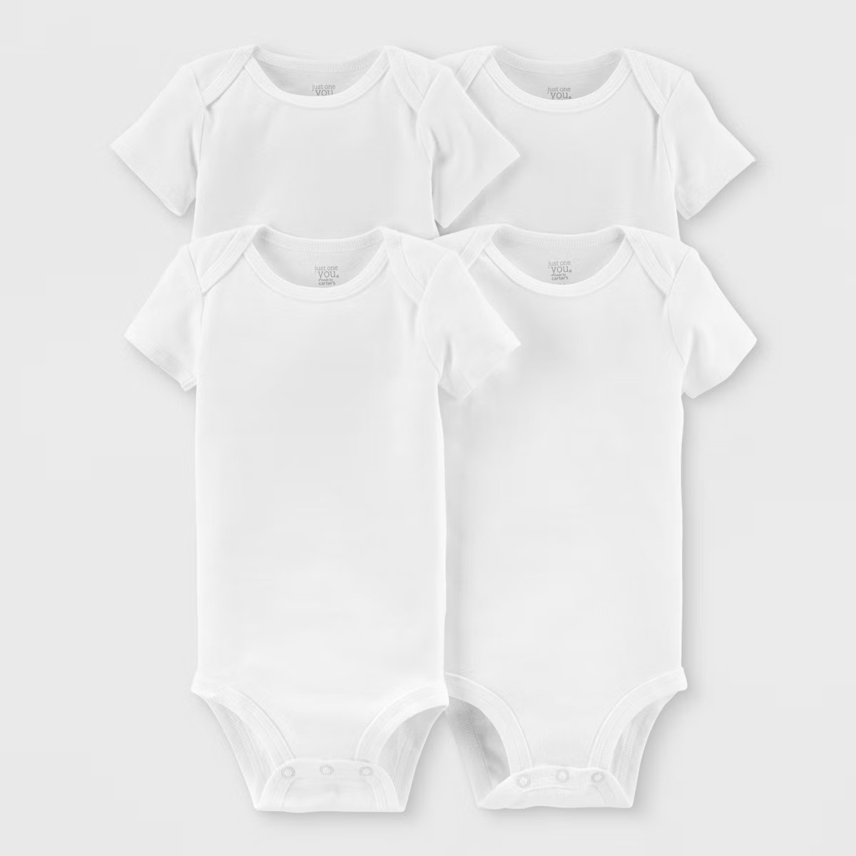 Carter's Just One You® Baby 4pk Gallery Short Sleeve Bodysuit - White | Target