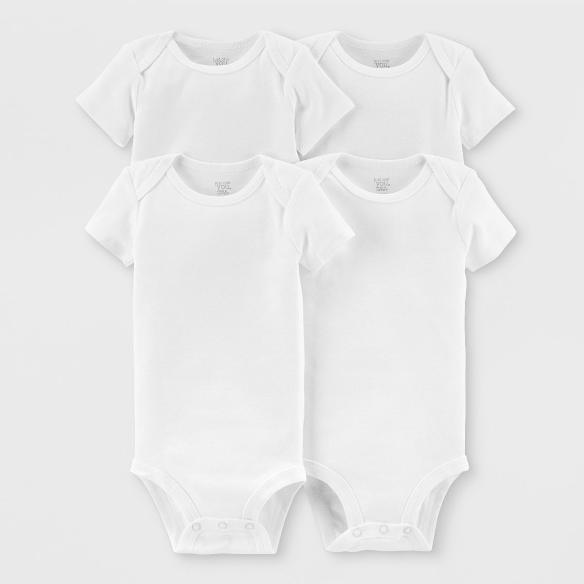 Carter's Just One You®️ Baby 4pk Short Sleeve Bodysuit - White | Target