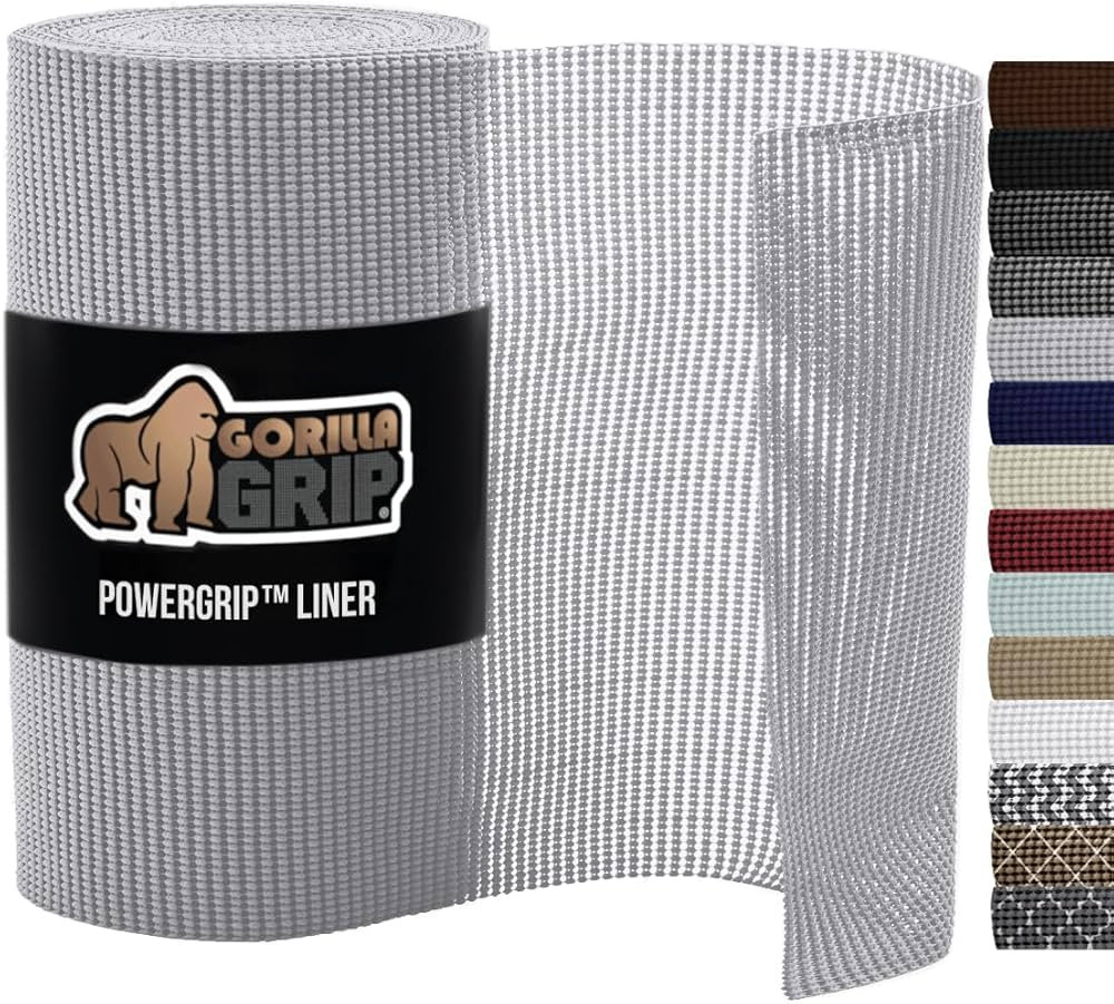 Gorilla Grip powerGRIP Drawer Shelf and Cabinet Liner, Thick Strong Hold, Non-Adhesive Liners Pro... | Amazon (US)