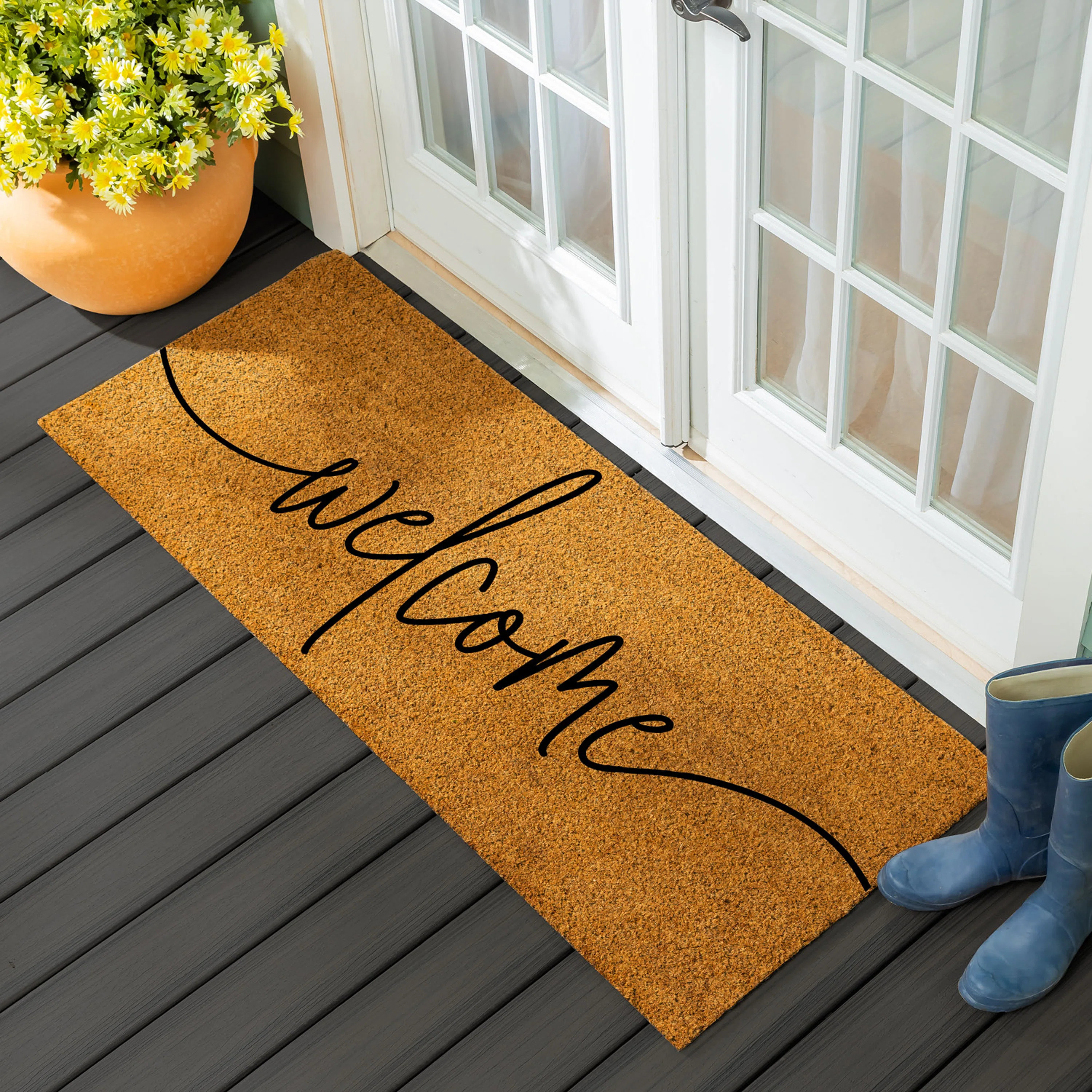 Coastal Coir Mat Welcome 60x24" | Wayfair North America