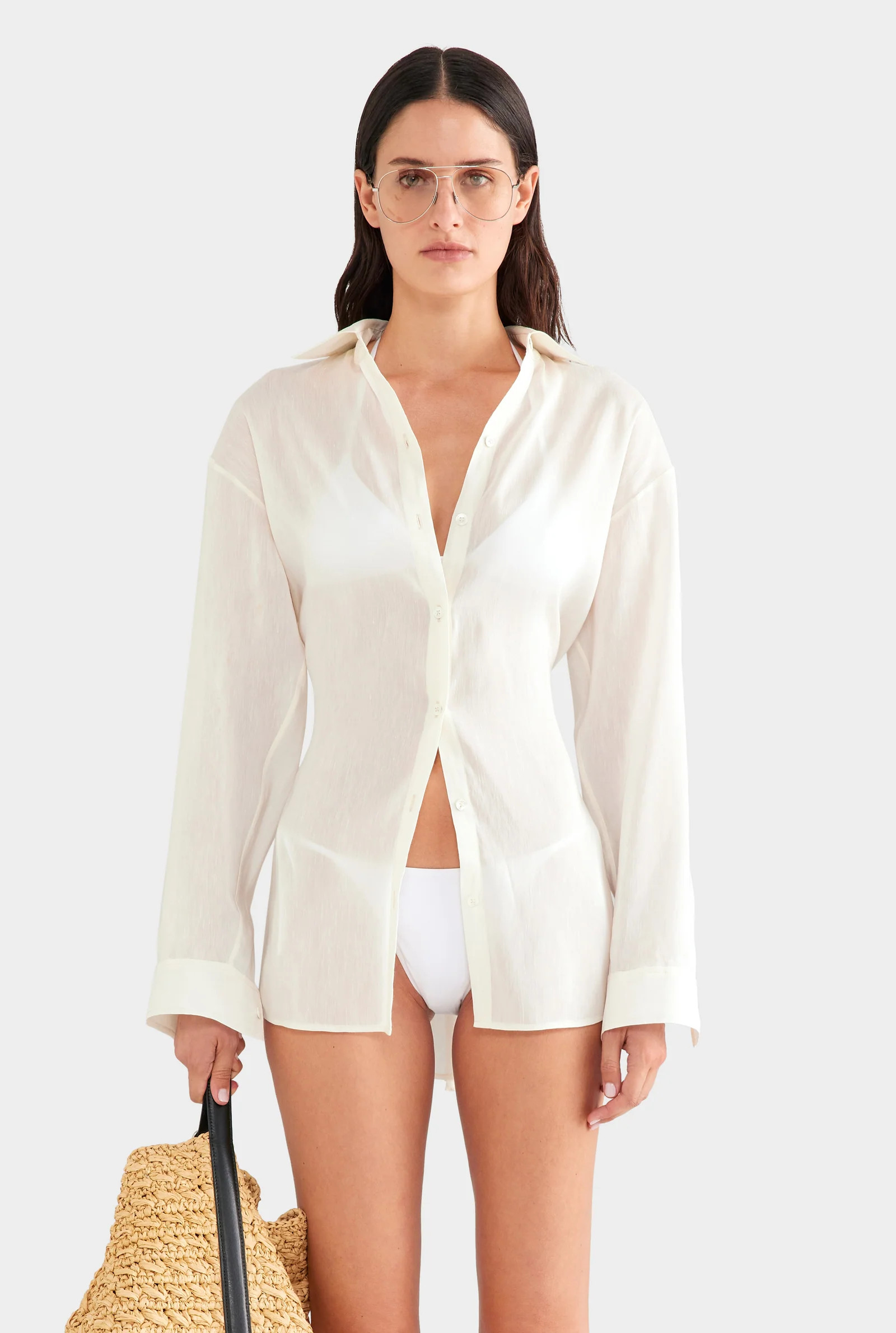 Relaxed Silk Linen Shirt | Venroy AU