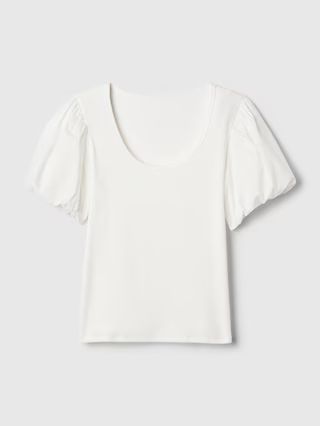 Modern Rib Puff Sleeve Shirt | Gap (CA)