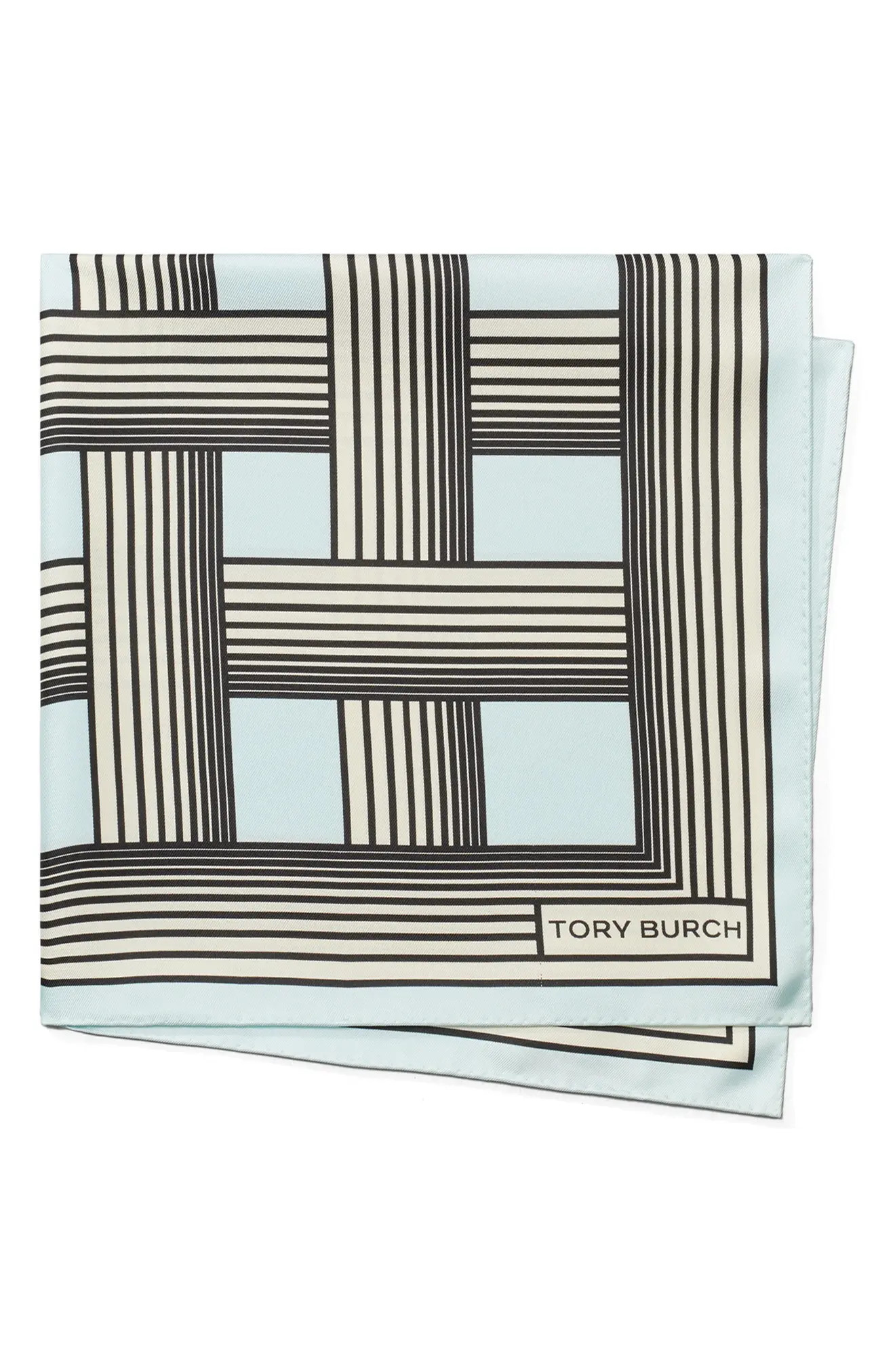 Tory Burch Gradual Stripe Square Silk Neckerchief (Women) | Nordstrom | Nordstrom