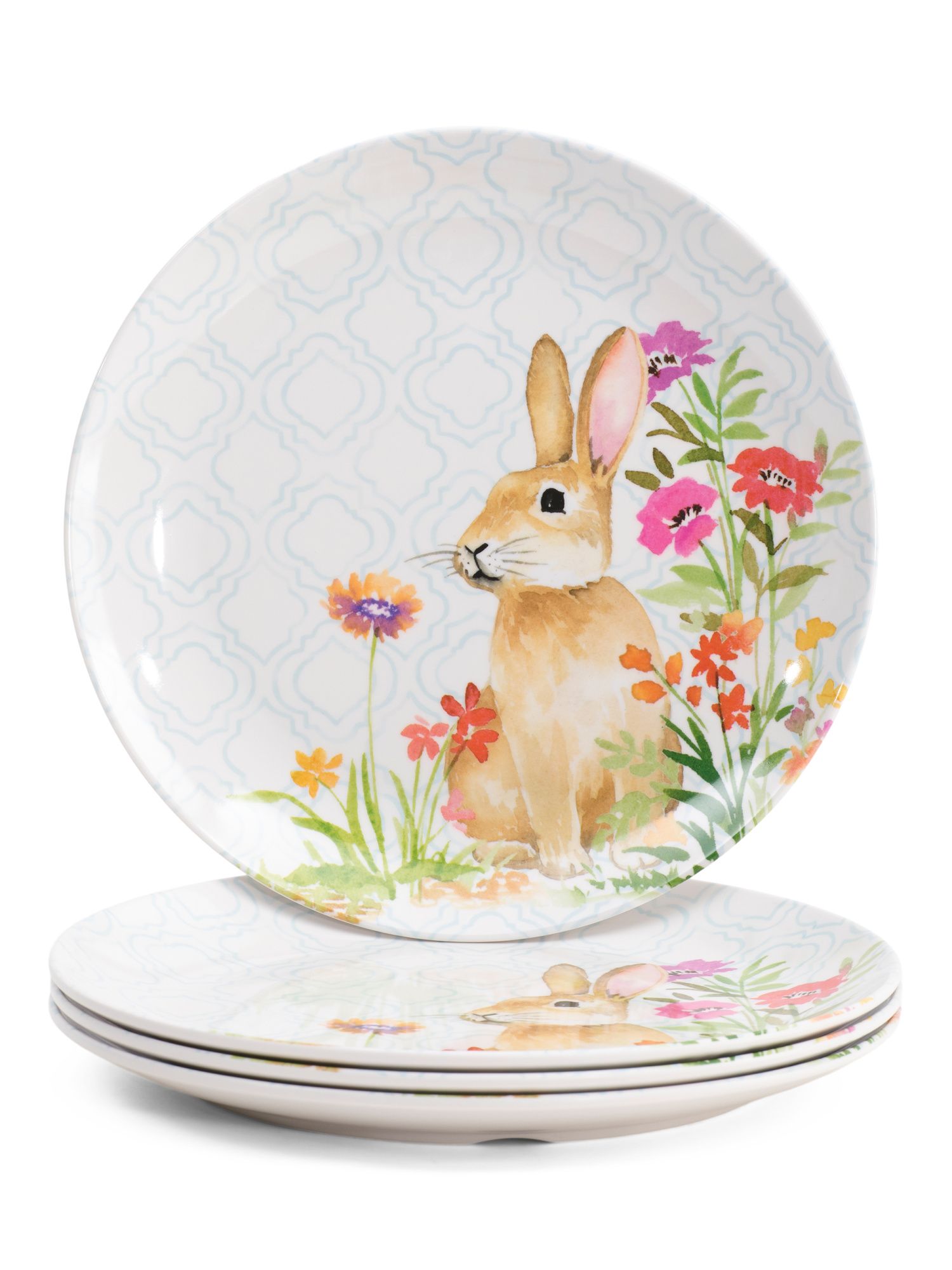 4pk Melamine Indoor Outdoor Garden Bunny Dinner Plates | Spring Sitewide Rank | Marshalls | Marshalls