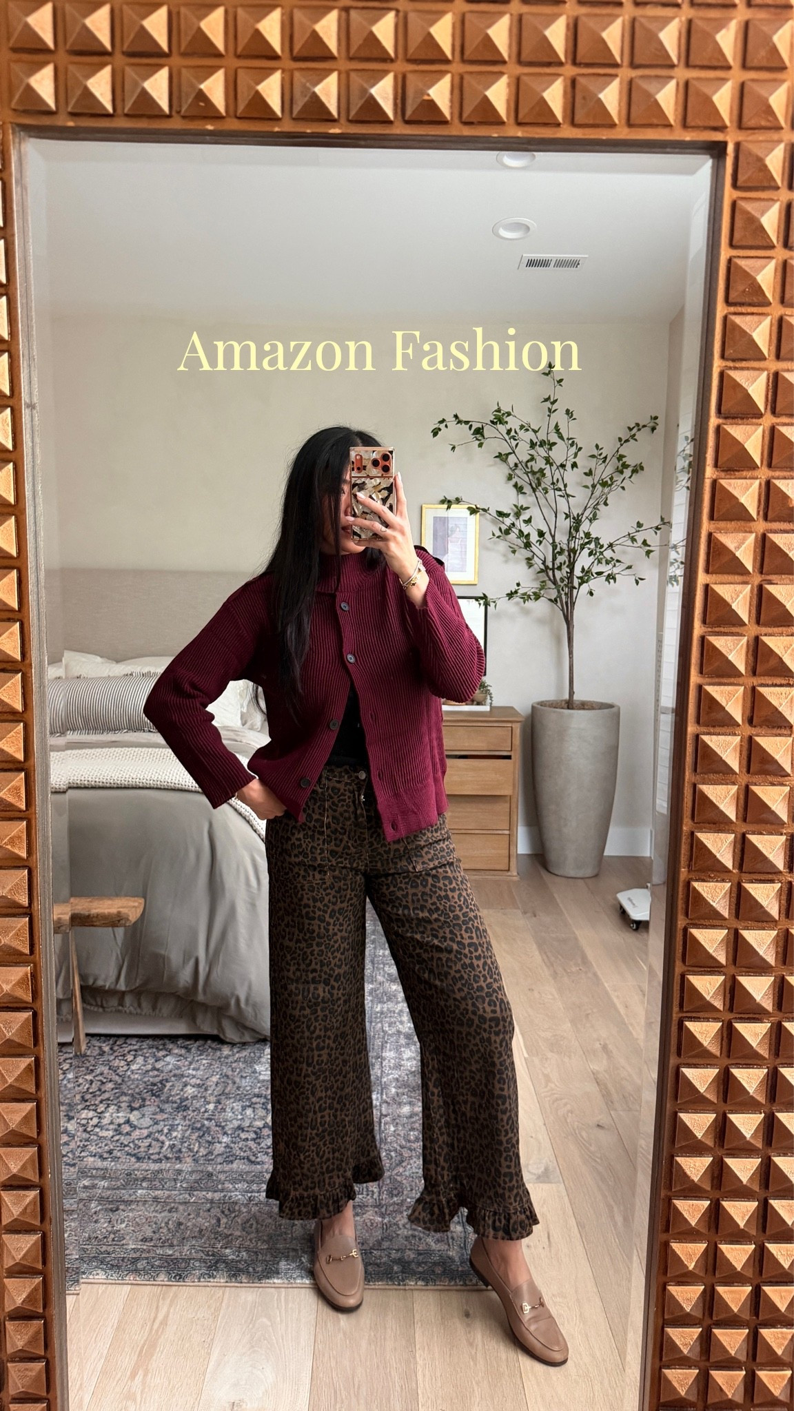 Medium in tops 
Size 8 pants 
Both true to size 
Loafers so comfy - TTS