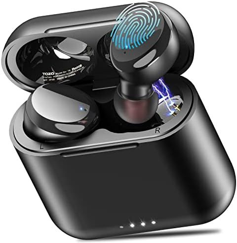 TOZO T6 True Wireless Earbuds Bluetooth 5.3 Headphones Touch Control with Wireless Charging Case ... | Amazon (US)