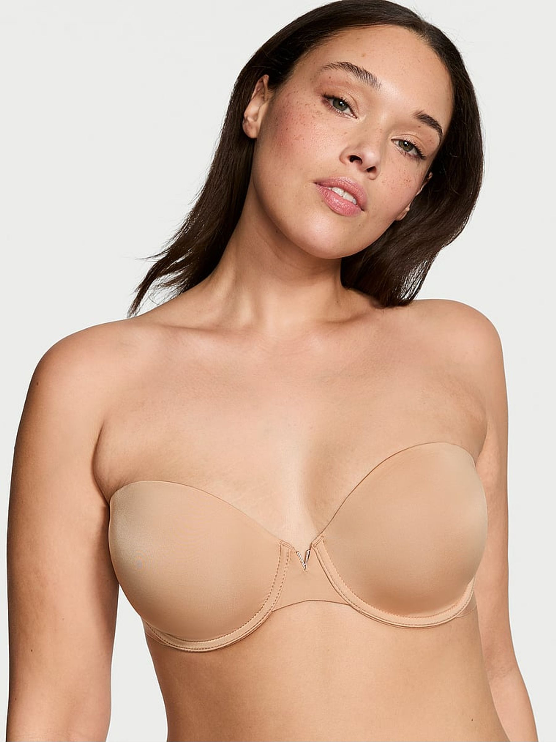 Praline Nude Strapless Lightly Lined Strapless Bra | Victoria's Secret UK | Victoria's Secret UK